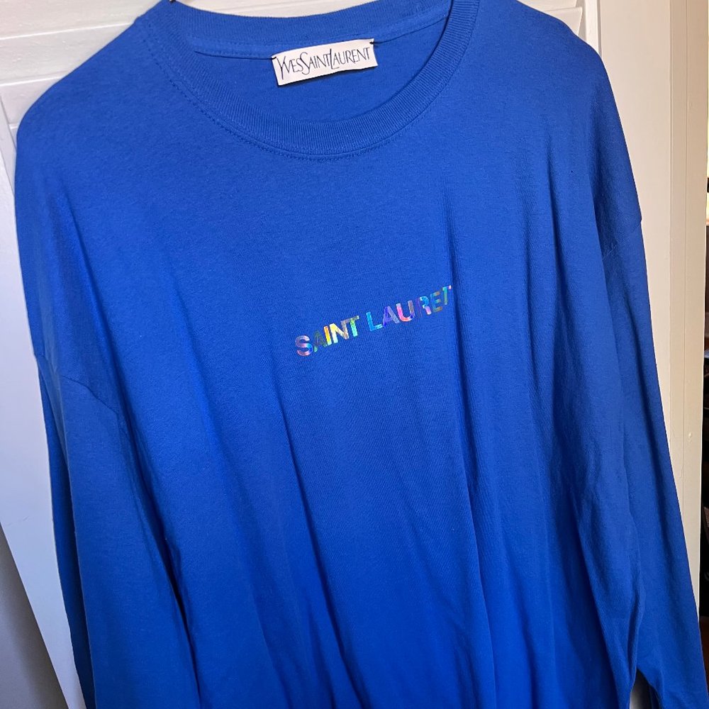 Blue YSL tee XXL